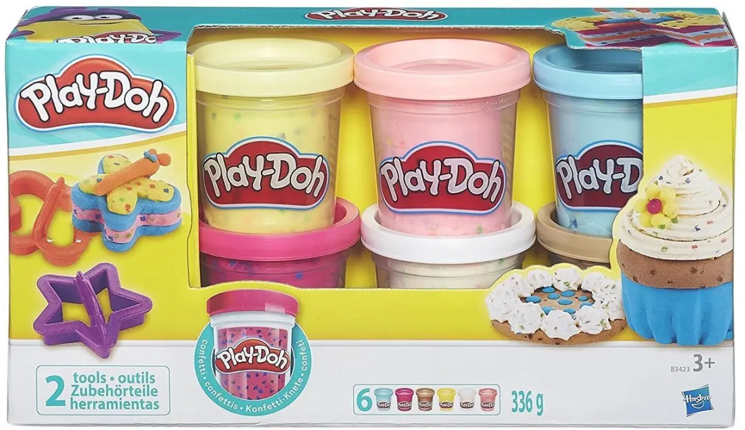 Play-Doh Confetti 6-Pack - 6 Potjes