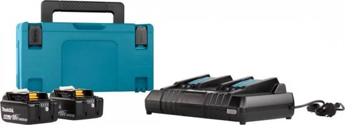 Makita 18V Accu Starterset DC18RD 2xBL1860B - 2 Accu's