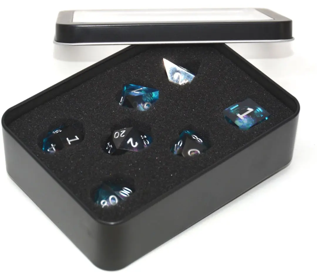 HOT Games Dobbelsteen Set Galaxy Blauw
