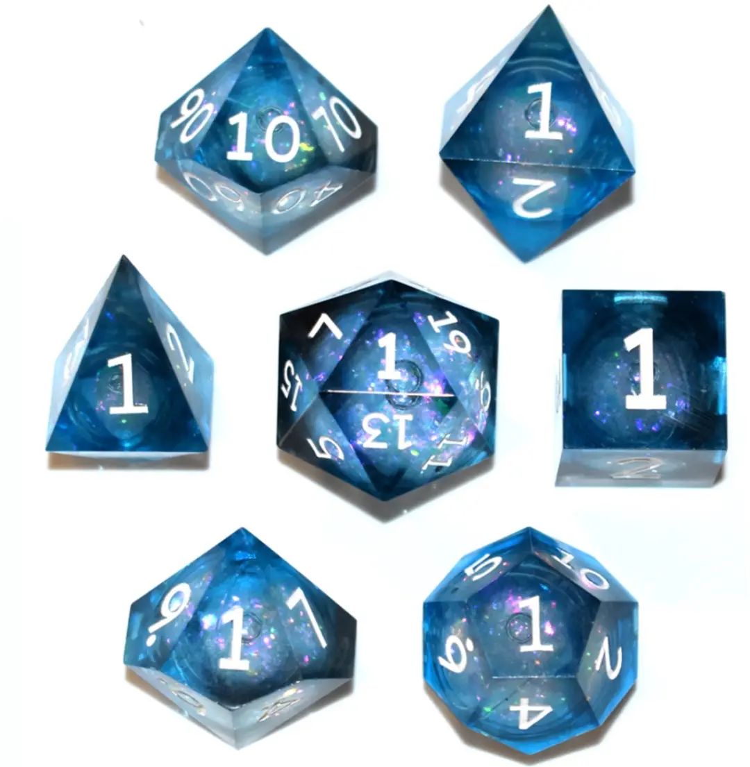 HOT Games Dobbelsteen Set Galaxy Blauw