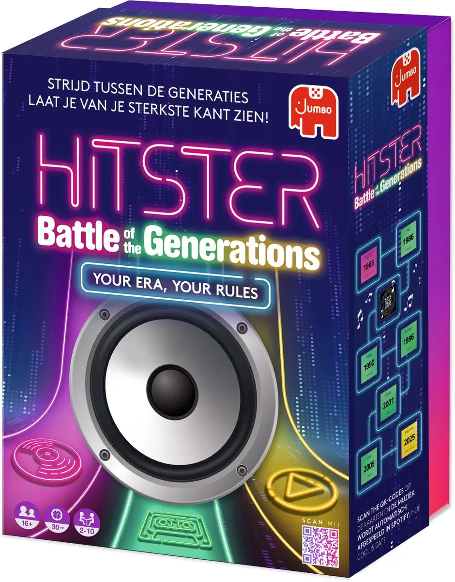Hitster Battle of the Generations Partyspel - 420 Kaarten - 12 Spelers - afbeelding 6 van 6