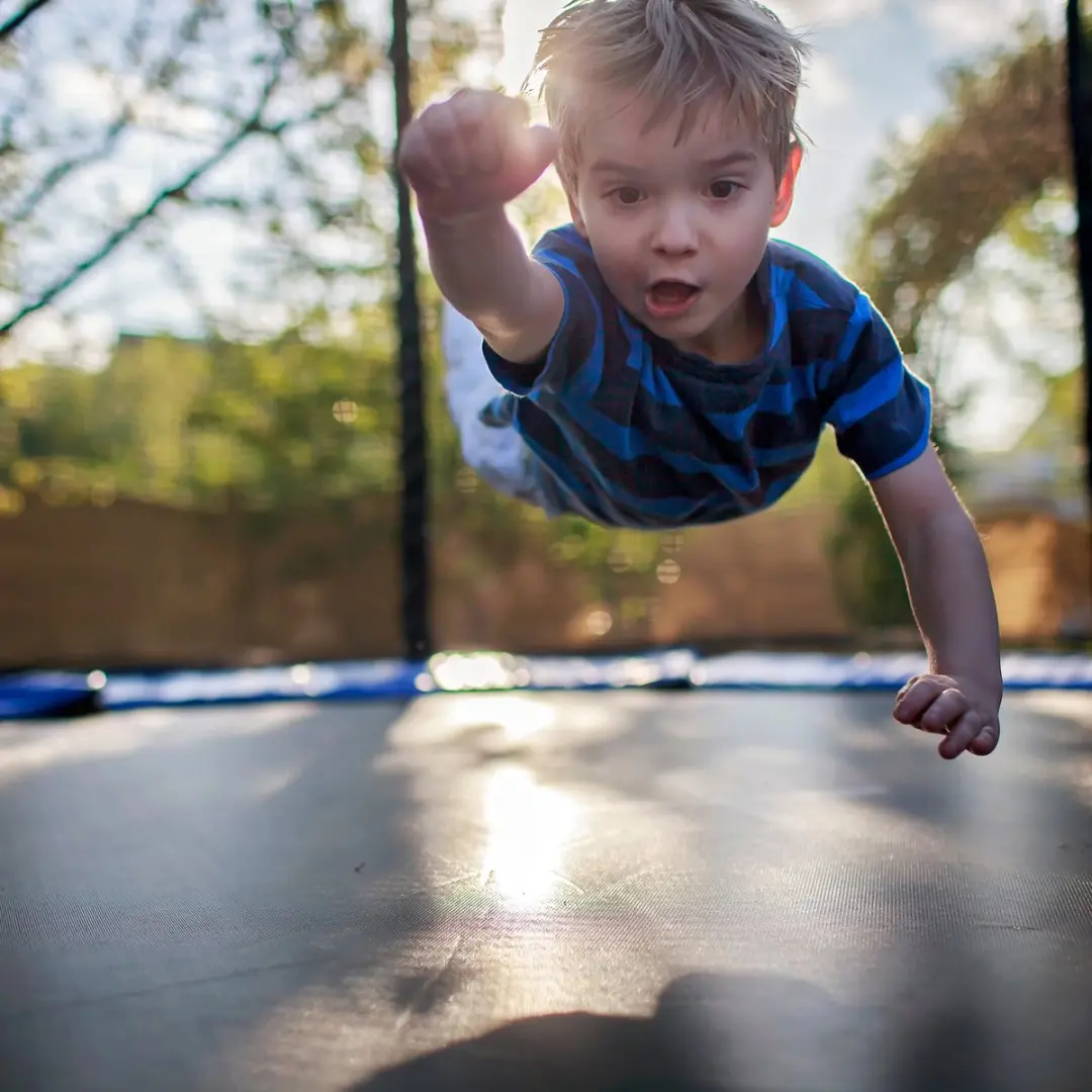 Garlando Combi XS Trampoline 140cm - Veiligheidsnet - Rood/Blauw