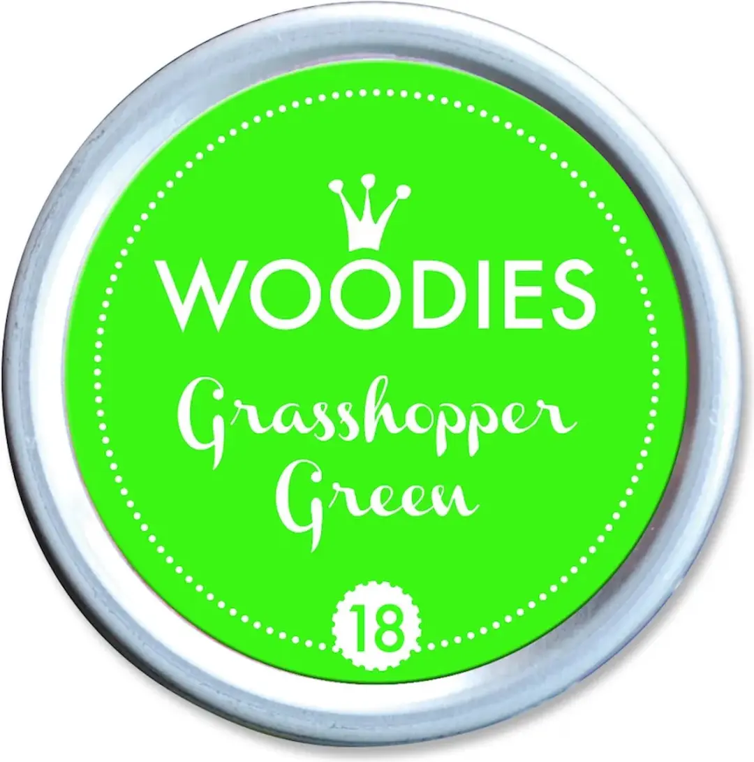 Woodies Neon Grasshopper Green Stempelkussen W99018