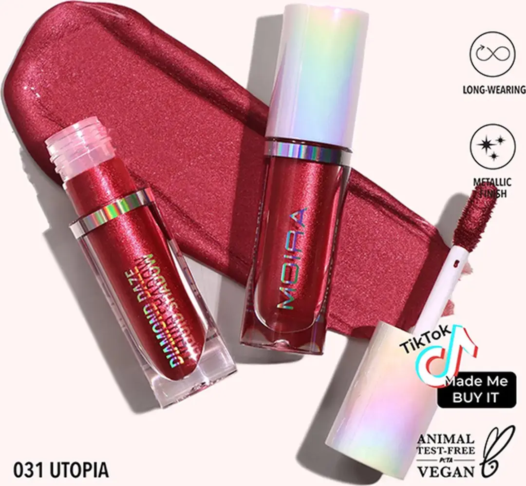 Moira Diamond Daze Liquid Shadow Oogschaduw - 3ml - Rood