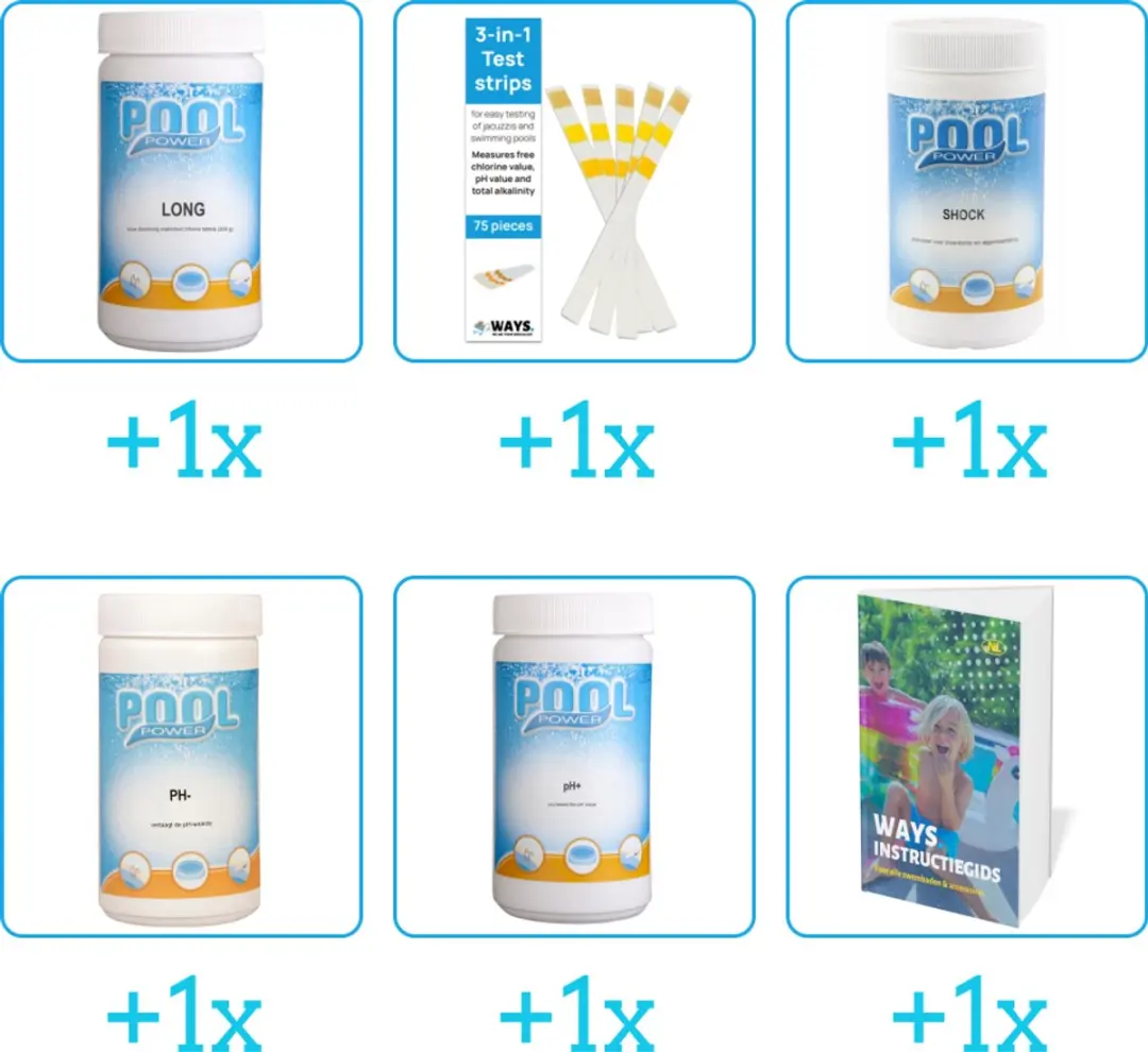 Pool Power Zwembad Onderhoudspakket 6-delig