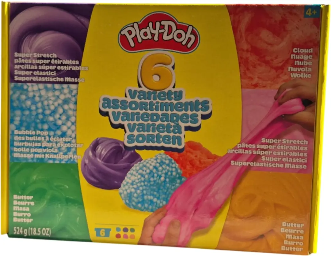 Play-Doh Slijmset 6 Potjes - Butter/Cloud/Superstretch/Bubble Pop - afbeelding 5 van 5