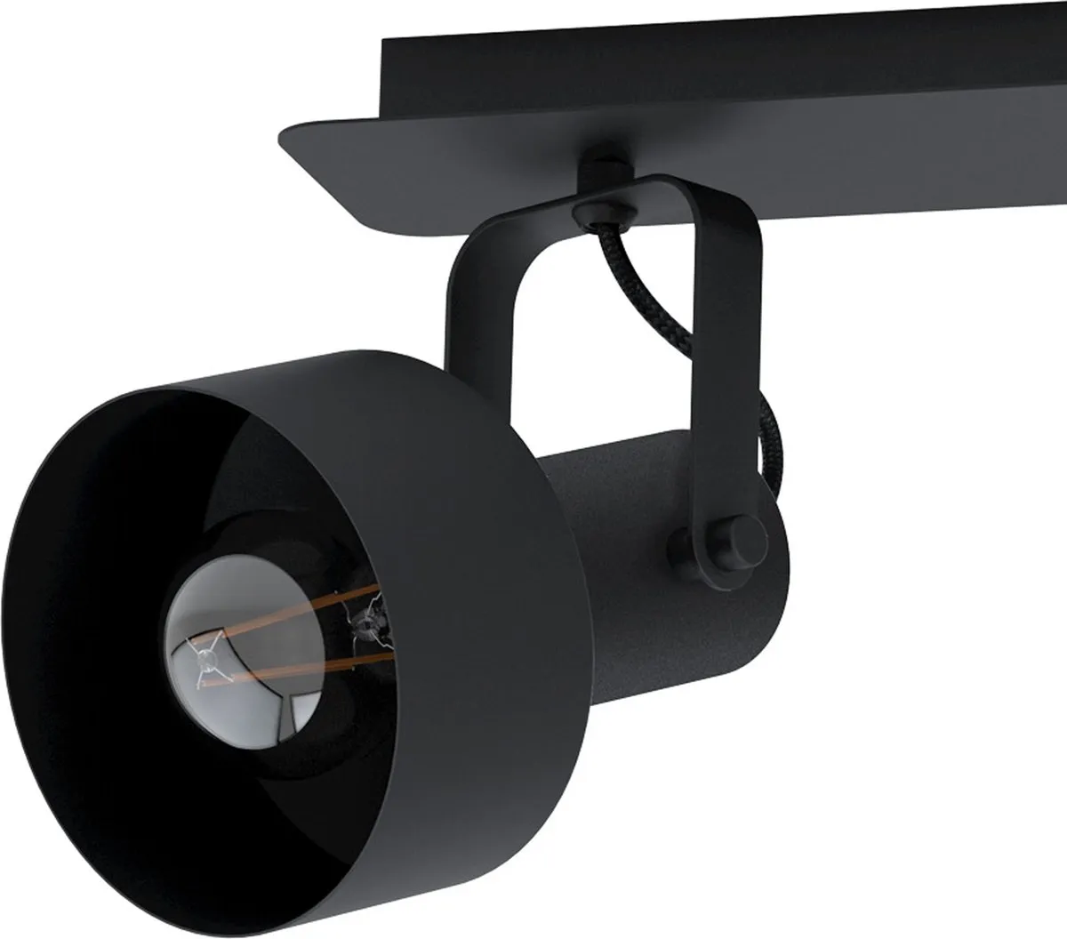 Eglo Casibare Spot 3x E27 - 57,5 cm - Zwart