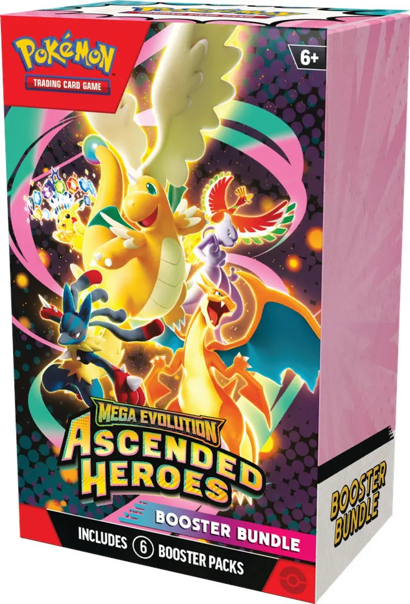 Pokémon Mega Evolution Ascended Heroes TCG - 6 Booster Packs