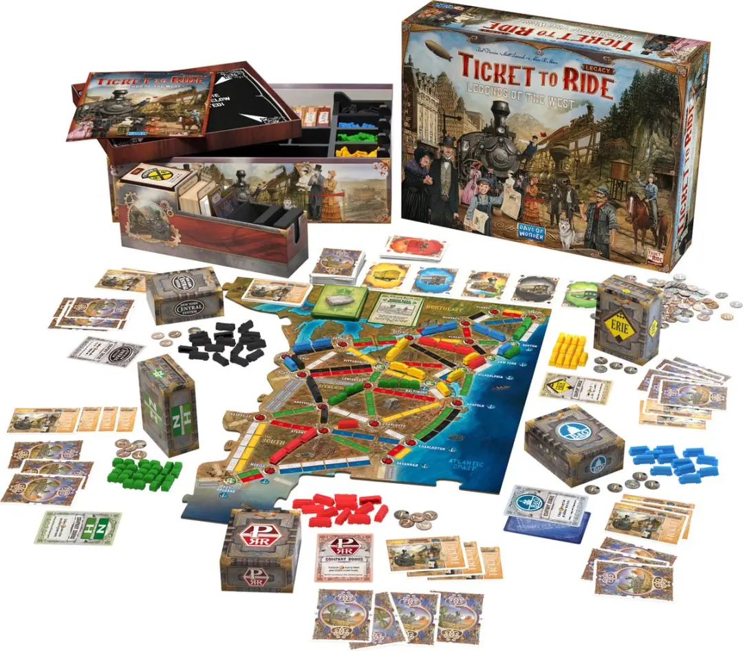 Days of Wonder Ticket to Ride Legacy Legends of the West Bordspel - 2-5 Spelers