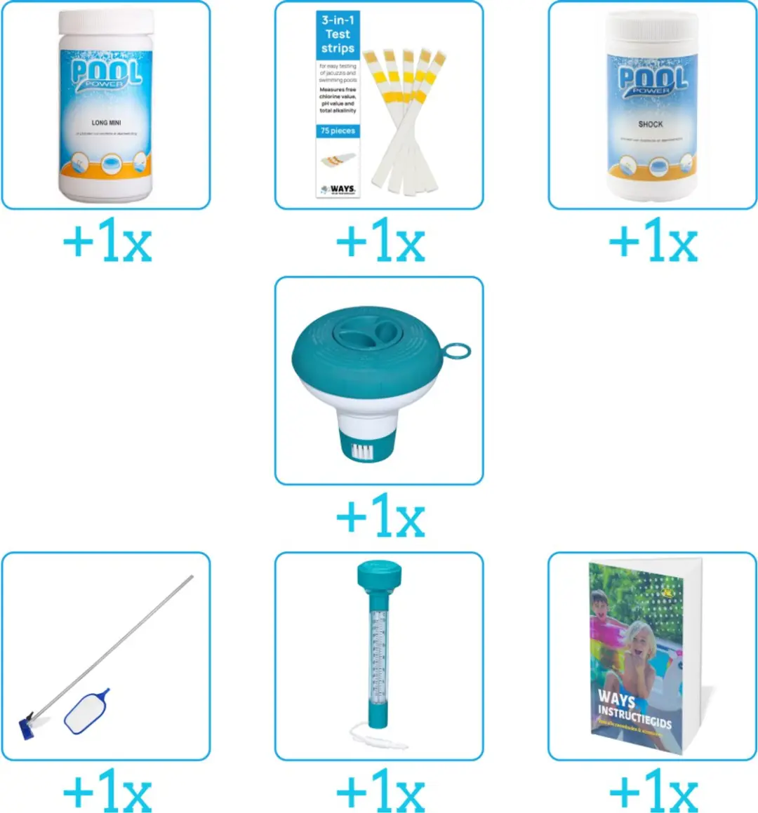 Pool Power Zwembad Onderhoudspakket 7-delig