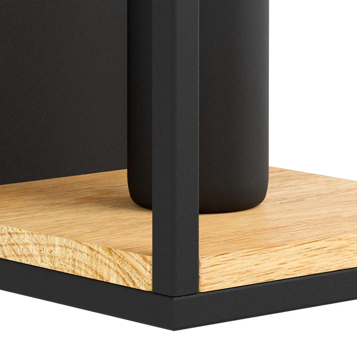 Eglo Libertad Wandlamp E27 - 24cm - Zwart/Bruin