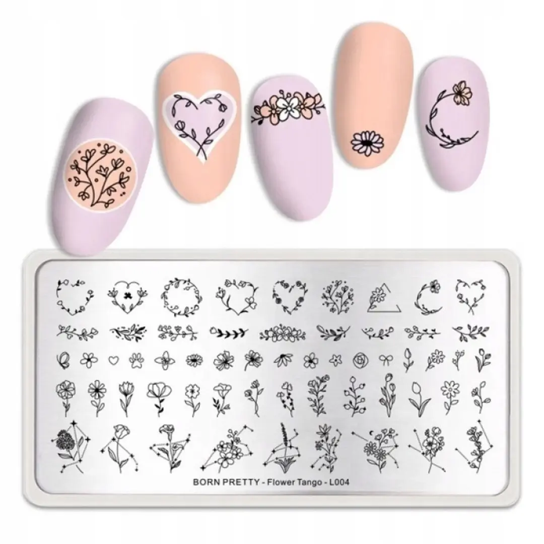 Born Pretty Flower Tango L004 Stempels
