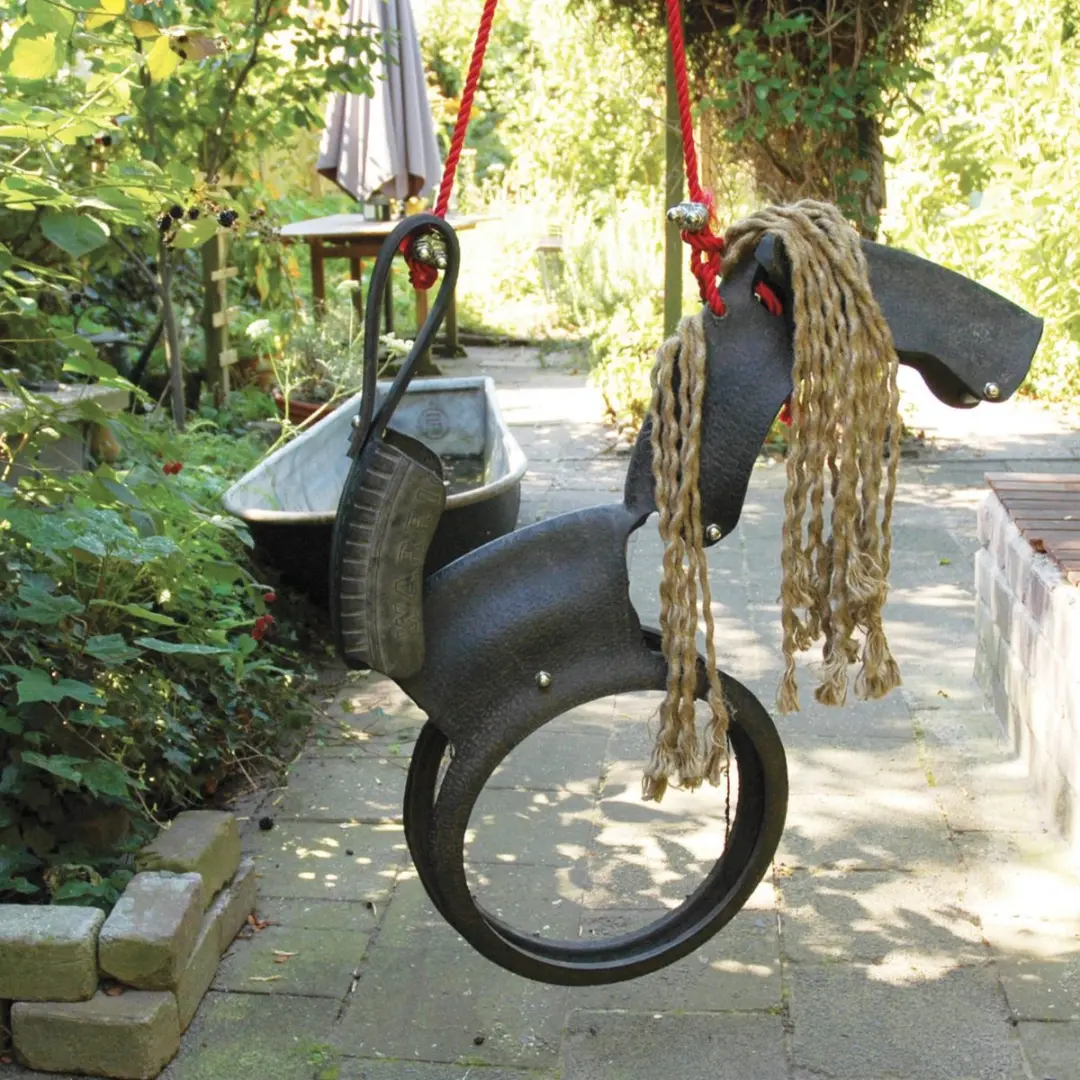 Esschert Design Schommelpaard KG10 - Zwart