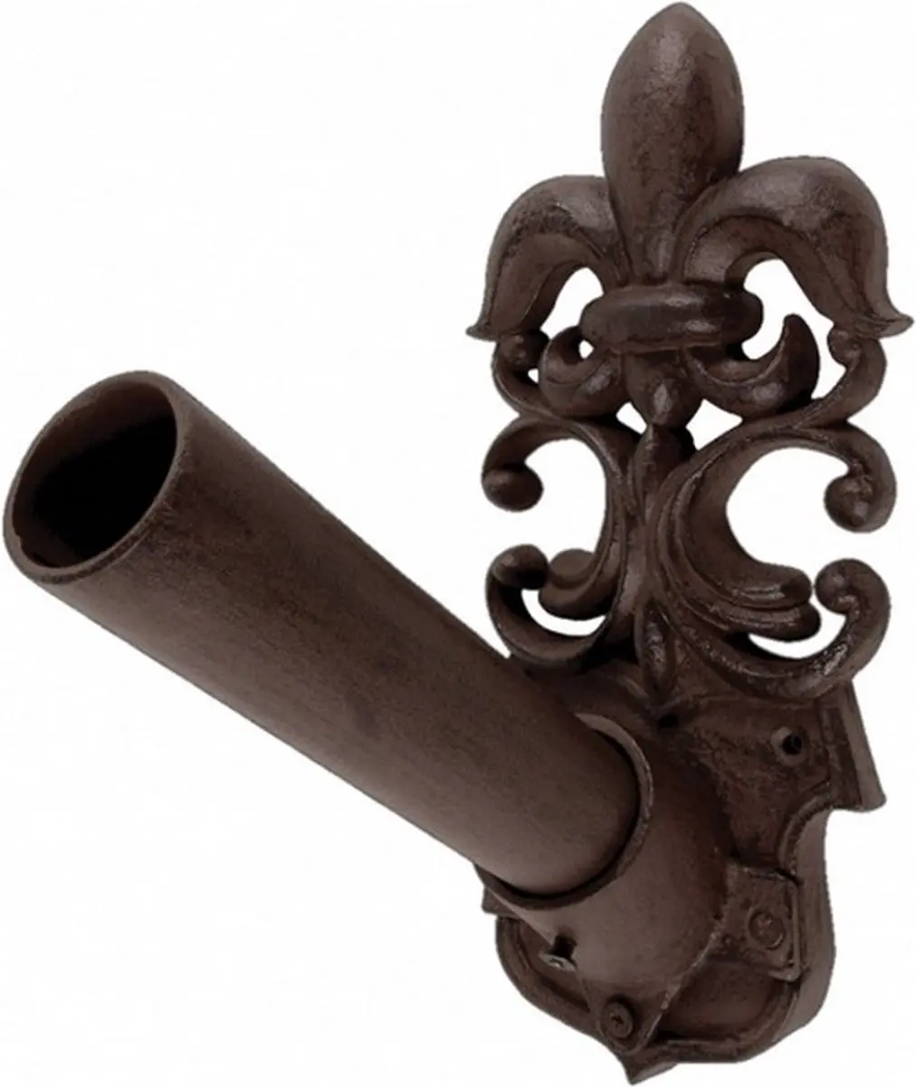 Esschert Design Vlaggenstokhouder Gietijzer 27,2cm