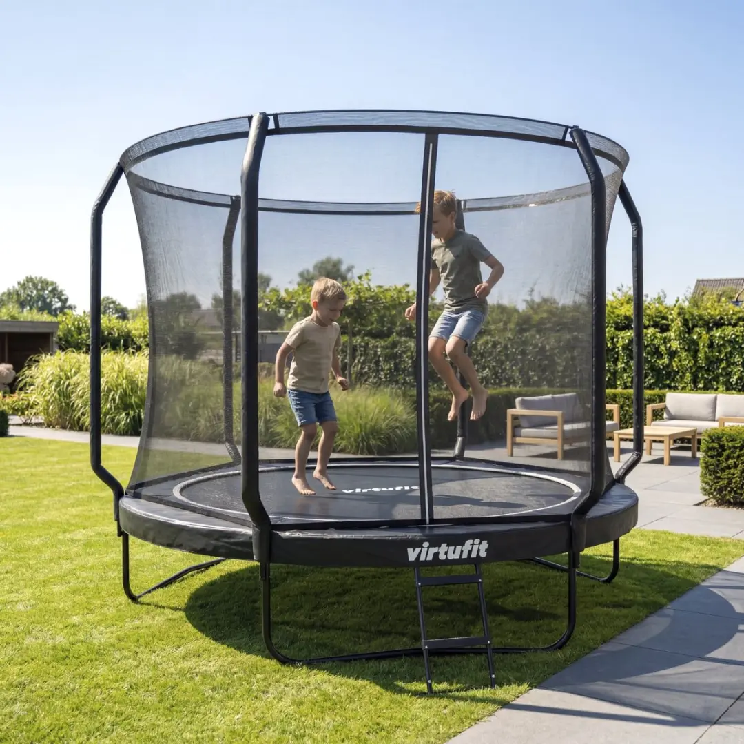 VirtuFit Premium Trampoline VF06003-305 - Ø305cm - Zwart