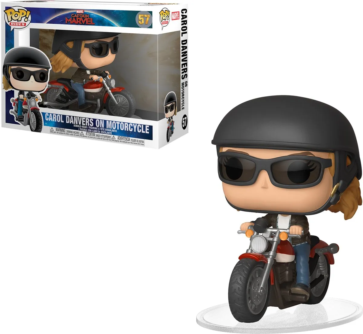 Funko POP! Carol Danvers Motorcycle Ride #57 Captain Marvel - Multi