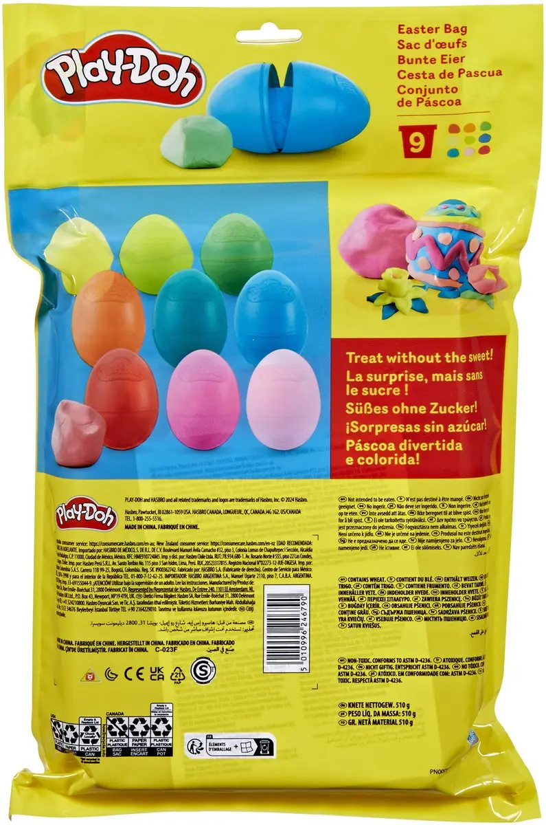 Play-Doh Paastasje - 9 Stuks - Meerkleurig