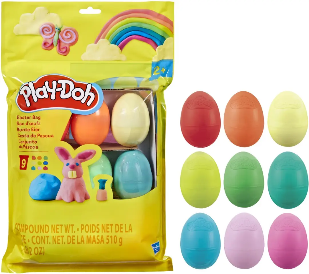 Play-Doh Paastasje - 9 Stuks - Meerkleurig