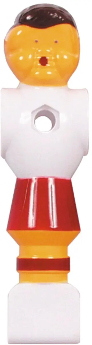 Buffalo Tafelvoetbalpoppen 16mm - Rood/Wit - 4 Stuks