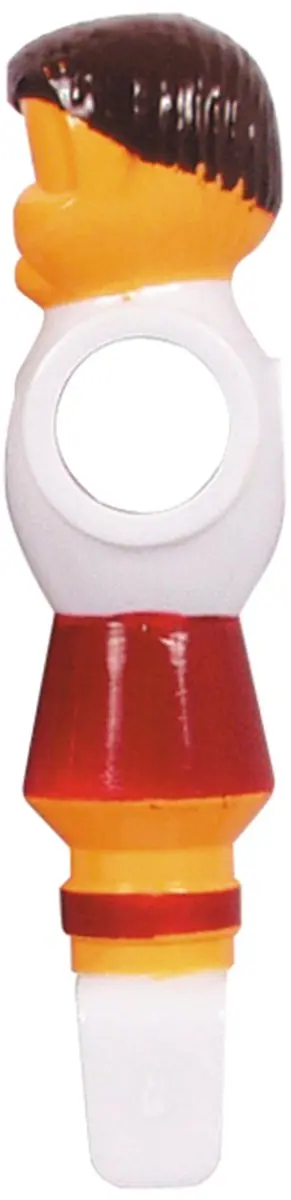 Buffalo Tafelvoetbalpoppen 16mm - Rood/Wit - 4 Stuks