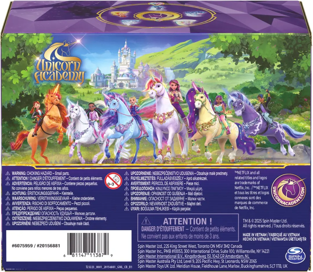 Unicorn Academy Eenhoornspeelgoed 6075959 - 5 Stuks Multicolor