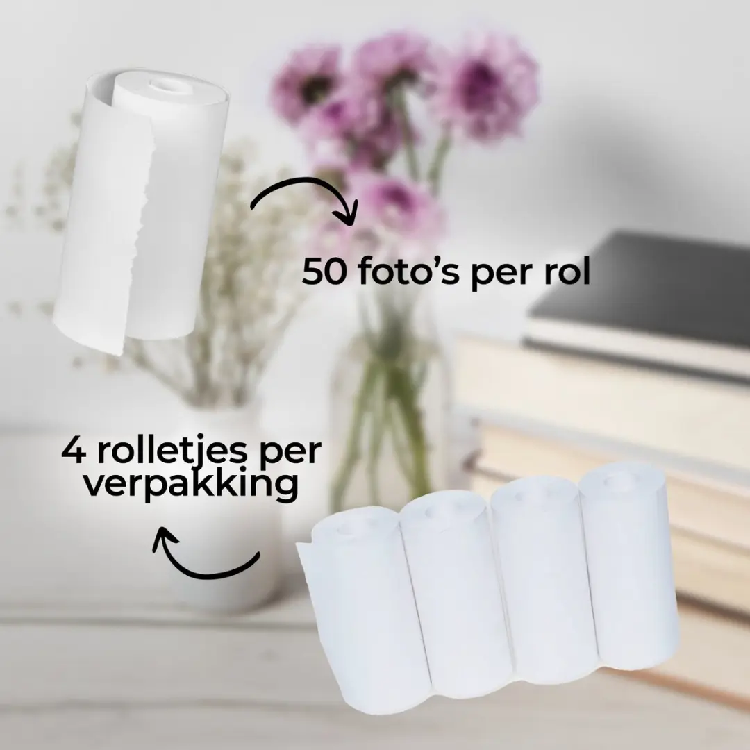 Denver PP40 Papierrollen 4 Stuks - 57x30mm Wit