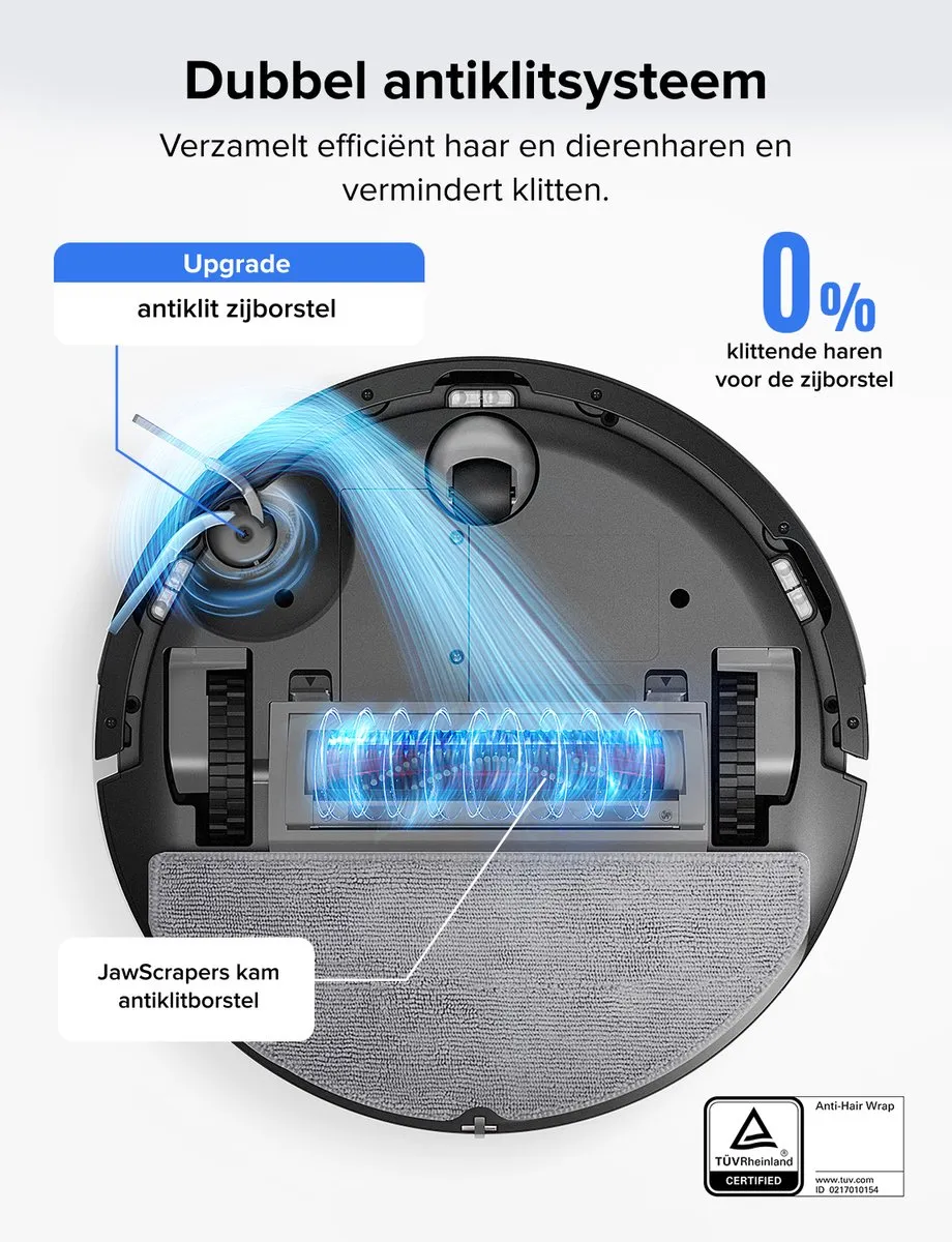 Roborock Q7 L5 Robotstofzuiger 8000 Pa - Zwart