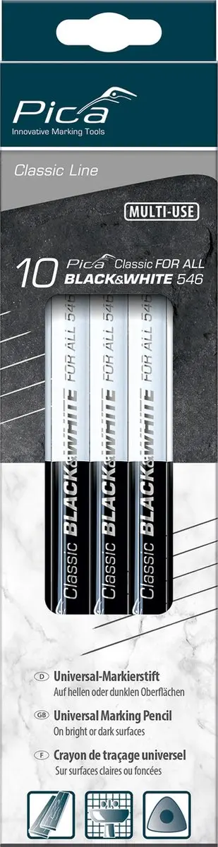 Pica 546/24 Potlood Black & White - 10 Stuks