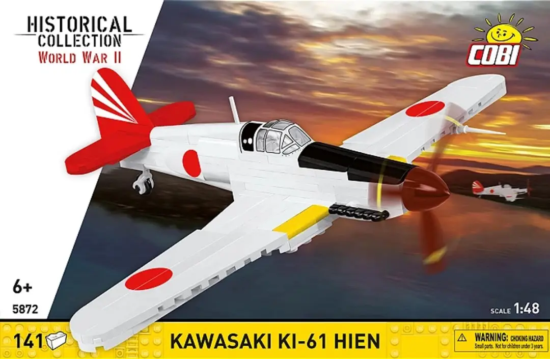 Cobi Kawasaki Ki-61 Hien - 141 Onderdelen - Geel/Rood/Wit/Zwart