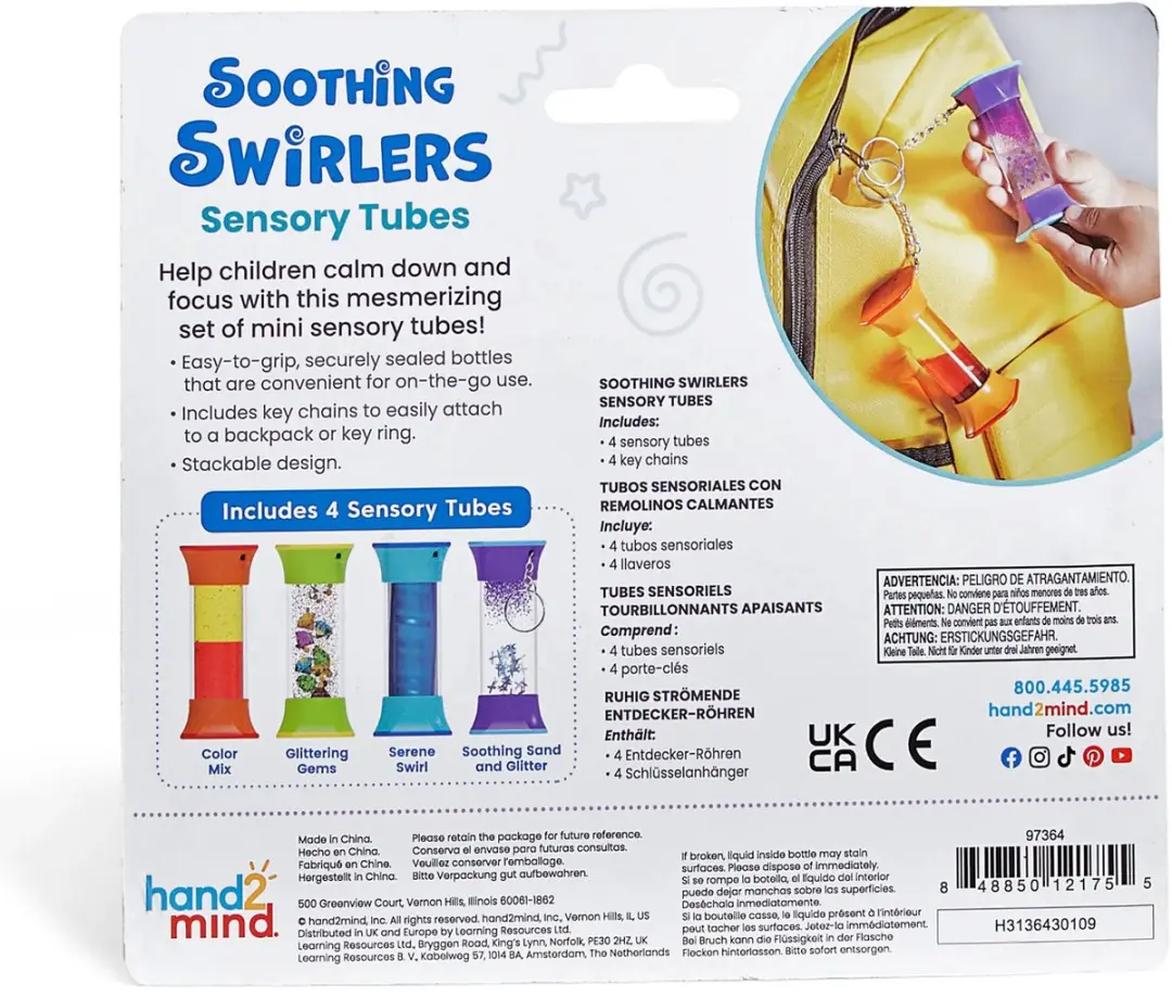 Learning Resources Soothing Swirlers Sensorische Tubes - 4 Stuks - afbeelding 4 van 5