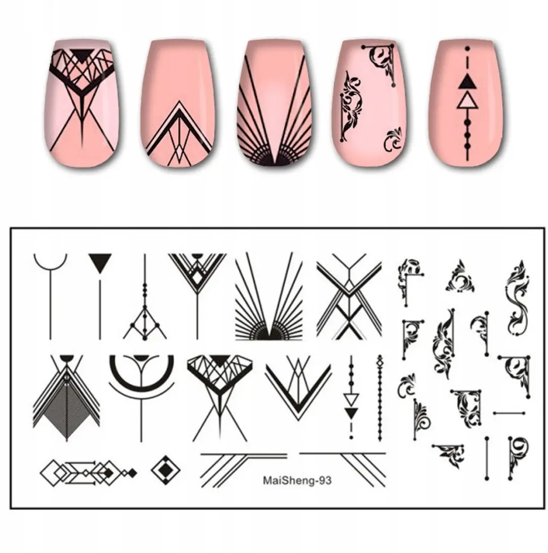 Born Pretty MaiSheng Stempelplaat Nagels