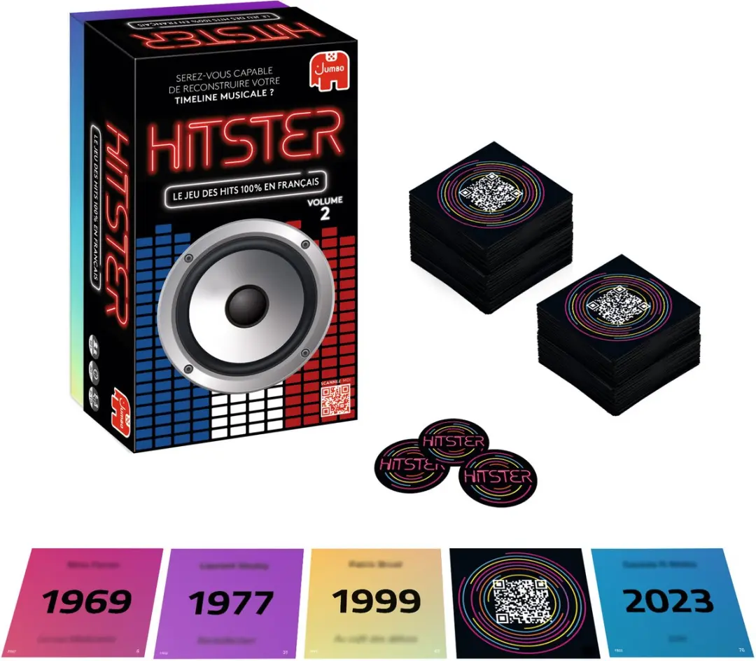 Hitster Chansons Françaises Franstalig Partyspel - 10 Spelers