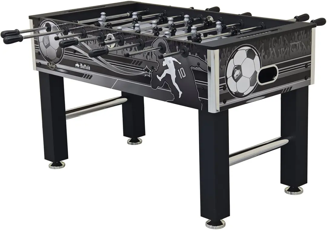 Buffalo Black Bandit II Tafelvoetbaltafel - 4ft - 2 Ballen - Zwart