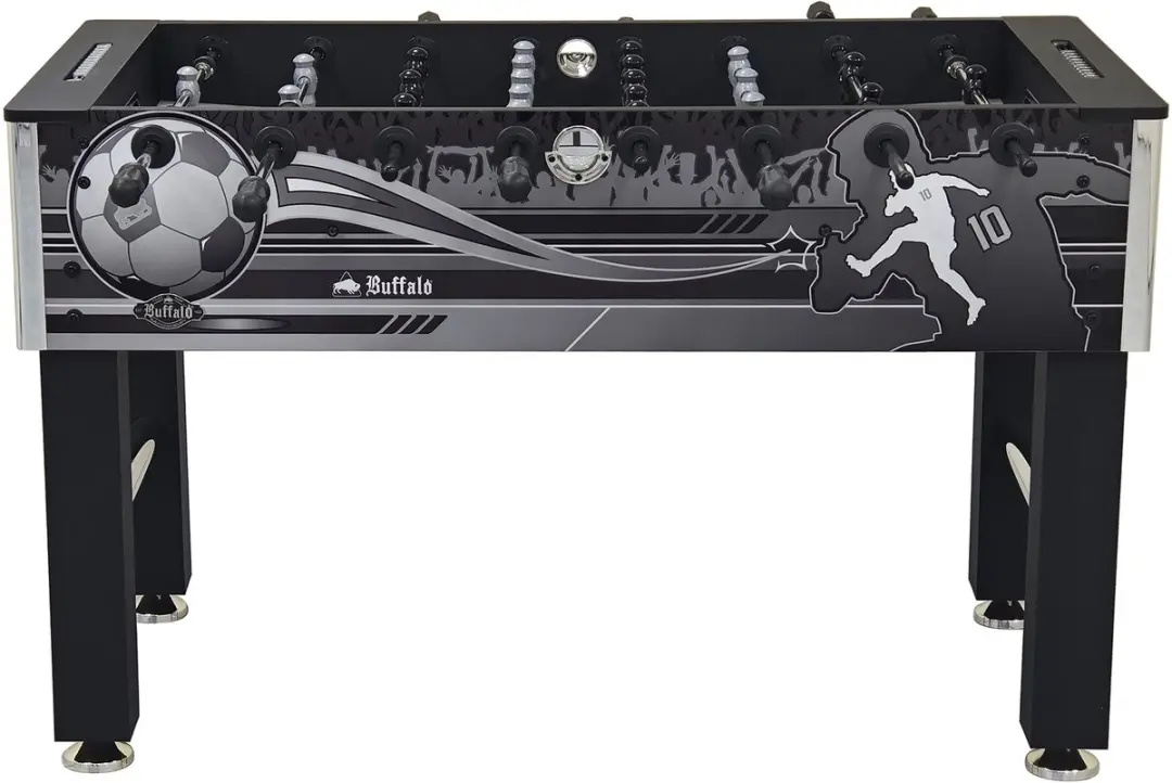 Buffalo Black Bandit II Tafelvoetbaltafel - 4ft - 2 Ballen - Zwart