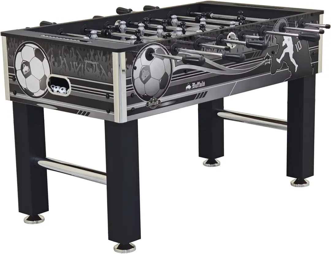 Buffalo Black Bandit II Tafelvoetbaltafel - 4ft - 2 Ballen - Zwart