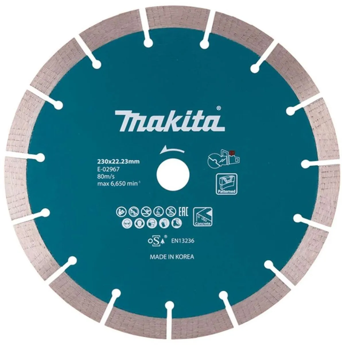 Makita Diamantschijf 230x22,23x2,4mm Segment - Beton/Steen