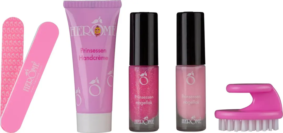 Herome Kinder Prinsessen Nagelset - Roze Glitter 24ml