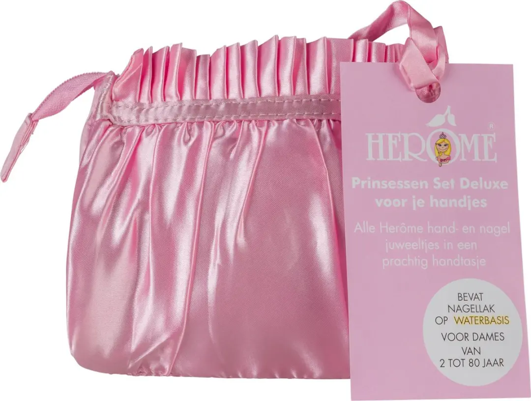 Herome Kinder Prinsessen Nagelset - Roze Glitter 24ml