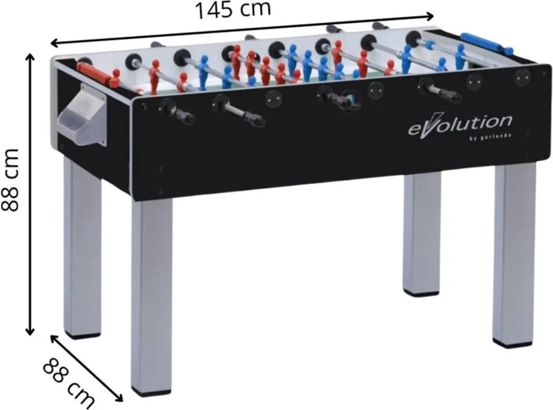 Garlando F-200 Evolution Voetbaltafel - Zwart
