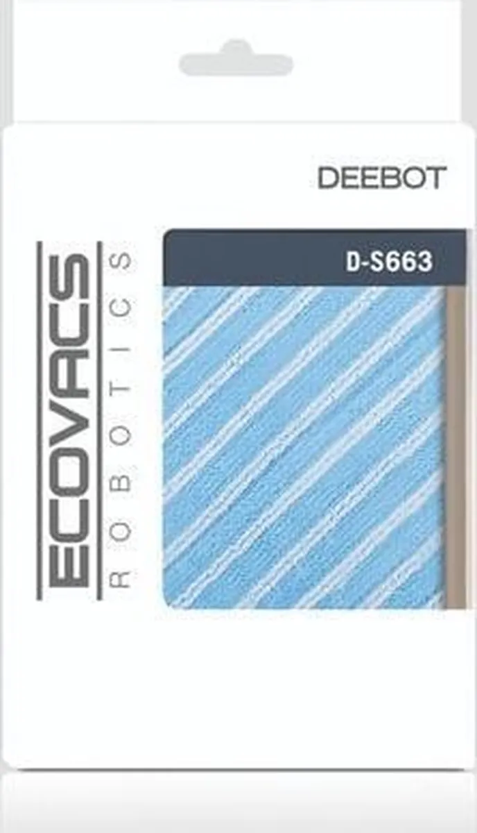 Ecovacs D-S663 Dweildoeken - 3 Stuks - Wit/Blauw