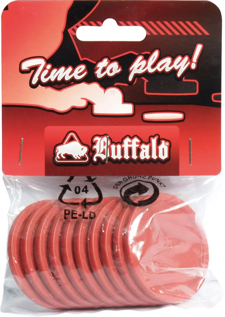 Buffalo Airhockey Puck 50mm - 10 Stuks - Rood