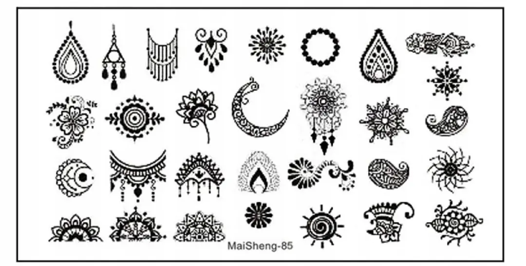 Born Pretty MaiSheng Nail Art Stempelplaat - 12x6cm - Meerkleurig