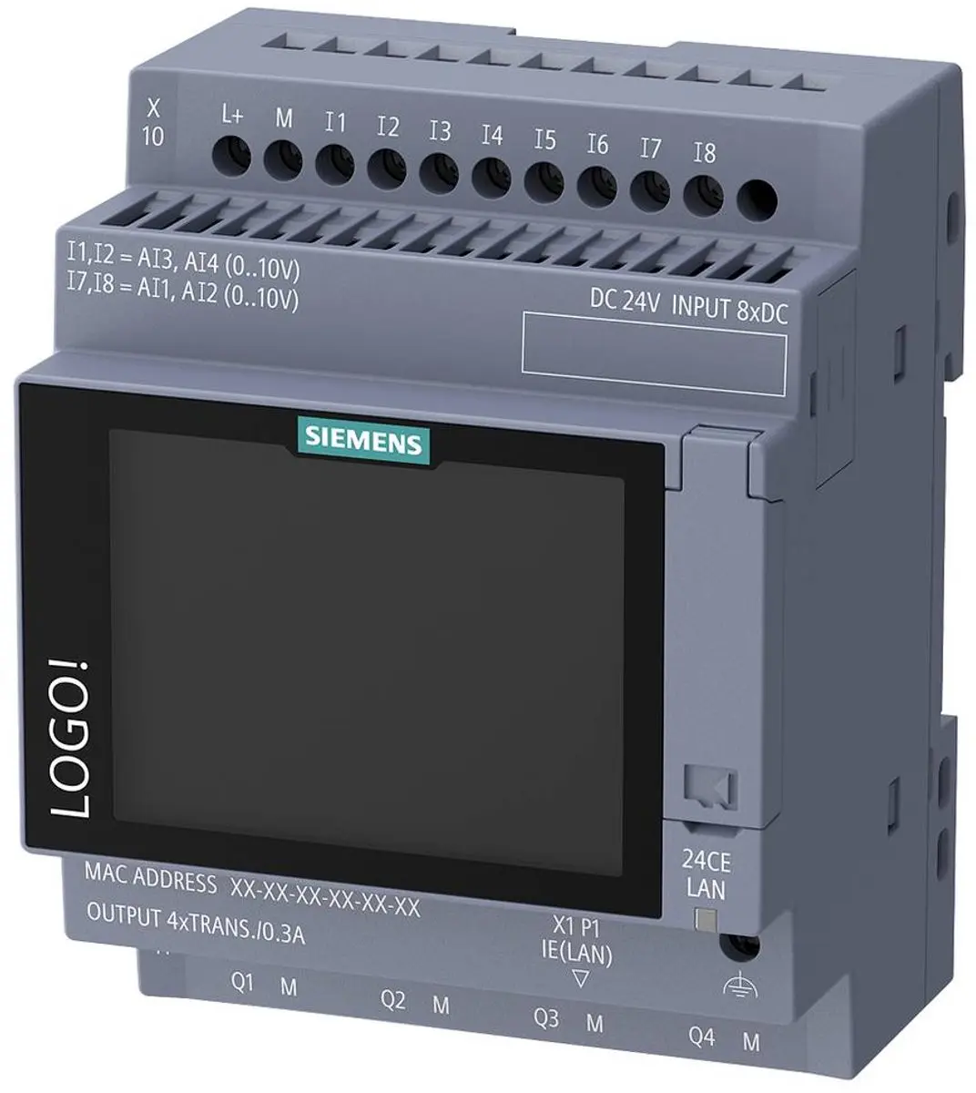 Siemens 6ED1052-1CC08-0BA3 PLC-aansturingsmodule 24V/DC