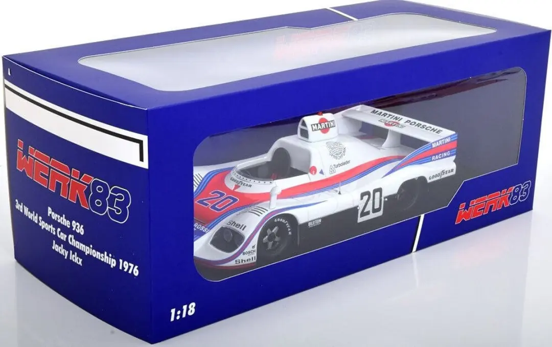 Porsche 936 #20 1976 - 1:18 Schaalmodel - Wit