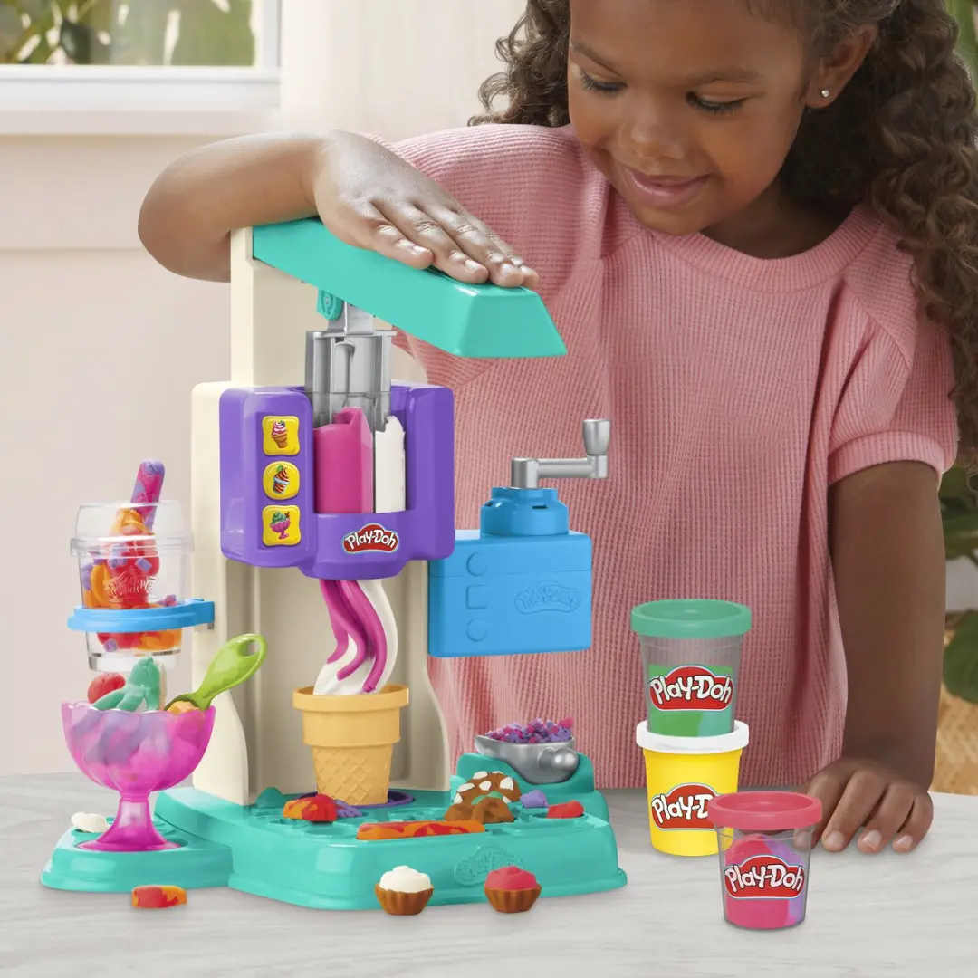 Play-Doh Rainbow Softijs Speelset - 5 Kleipotjes - Meerkleurig