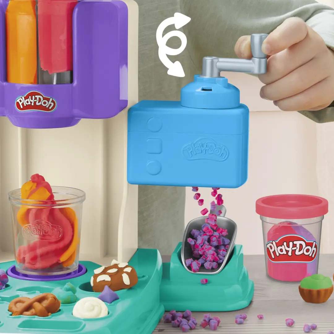Play-Doh Rainbow Softijs Speelset - 5 Kleipotjes - Meerkleurig - afbeelding 6 van 6