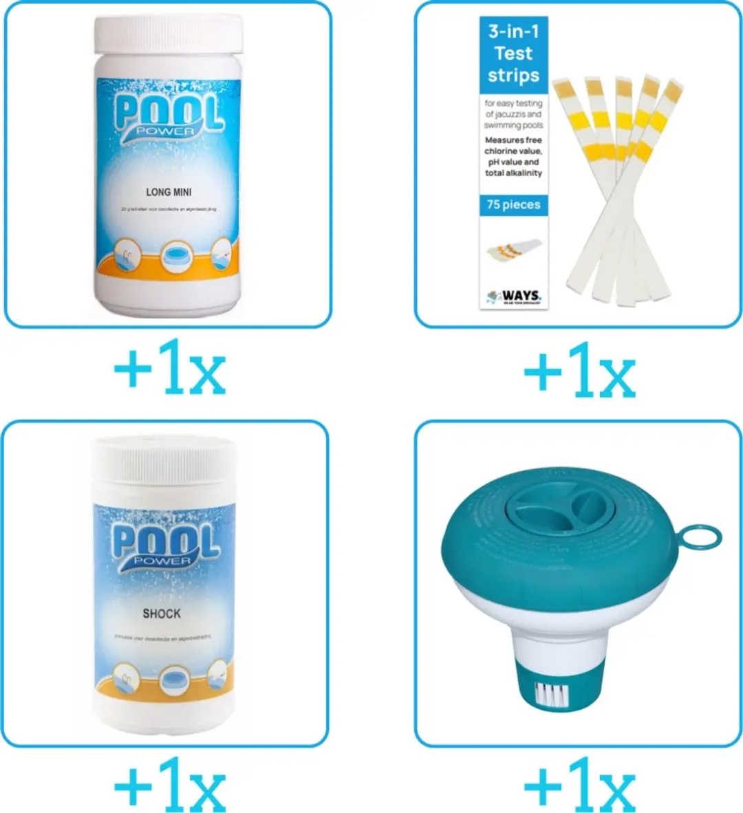 Pool Power Zwembad Onderhoudspakket 4-delig