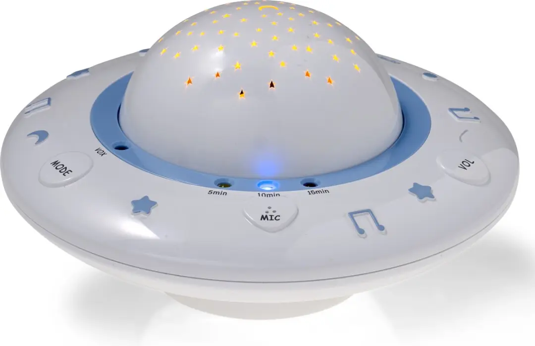 Alecto BC-125 Babyprojector - Rustgevende Slaapliedjes - Wit - afbeelding 6 van 6