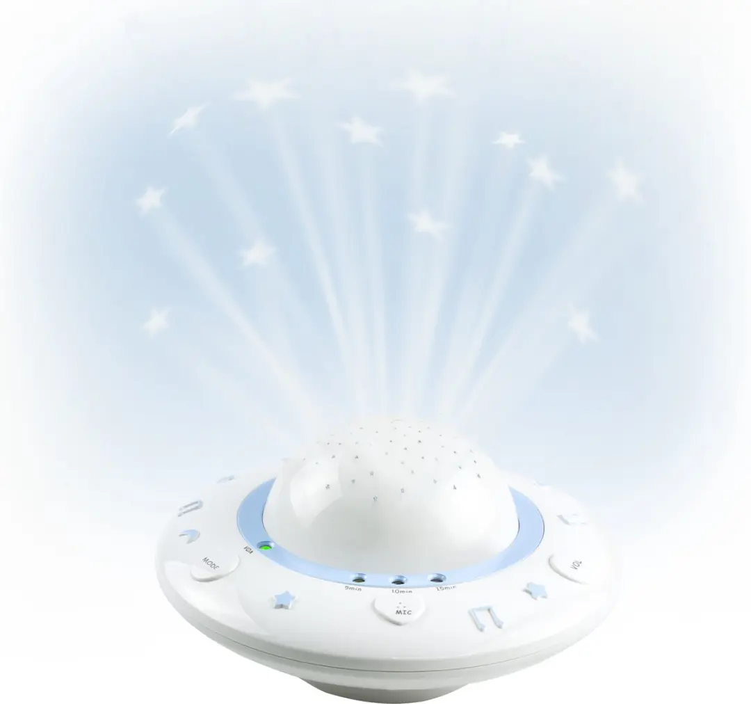 Alecto BC-125 Babyprojector - Rustgevende Slaapliedjes - Wit