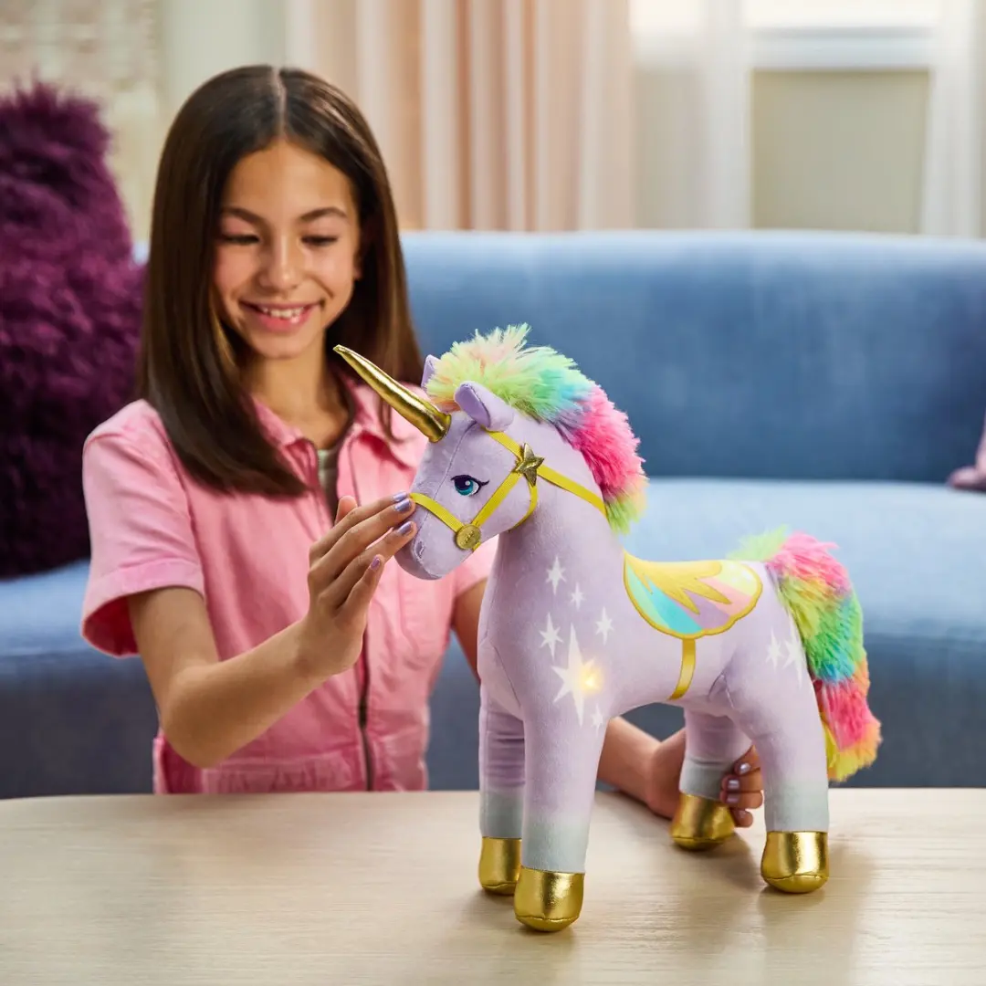 Unicorn Academy Light-Up Wildstar Knuffel 38cm - Multi Kleuren
